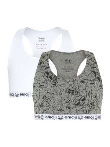 emoji Bustier in Grau