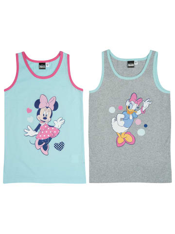 Disney 2er Pack Disney Unterhemd - Minnie und Daisy in blau/grau