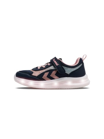 Hummel Elastische Schnürsenkel Sneaker Glow Kinder in BLACK IRIS/PINK