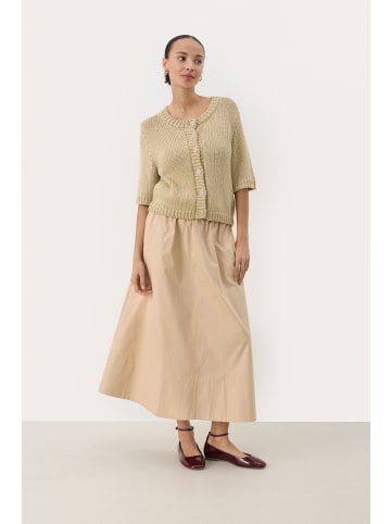 PART TWO Strickjacke NatheliePW Gerade Passform in French Oak Metallic