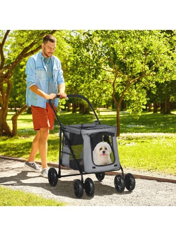 Pawhut Hundewagen 102L x 62B x 105H cm