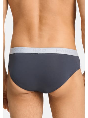 Hanro Slip / Unterhose Cotton Essentials in Stormy gray / tanzanite