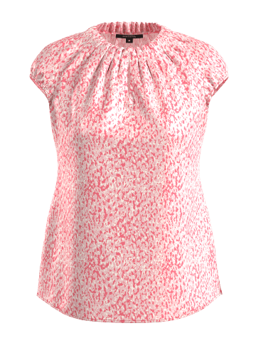 comma Bluse kurzarm in Pink