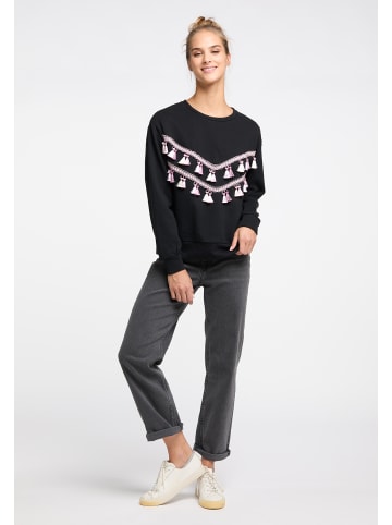 IZIA Damen Sweatshirt in Schwarz