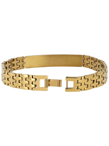 Adeliás Unisex Armband – Gliederarmband aus Edelstahl 20 cm in gold
