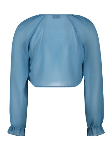 Vera Mont Bolero-Jacke mit gekräuseltem Ausschnitt in Shiny Bluestone
