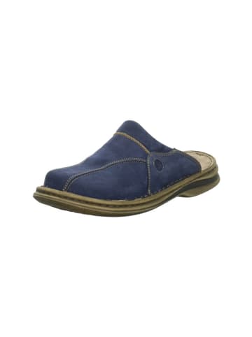 Josef Seibel Pantoletten für Herren in blau in blau