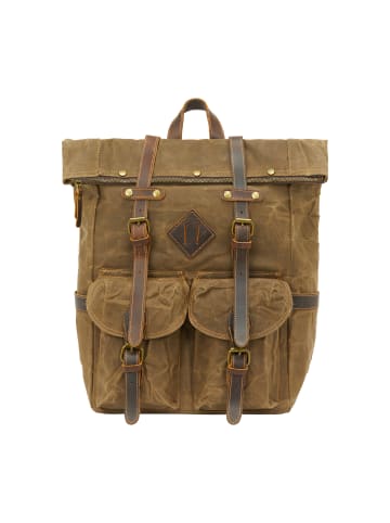 DreiMaster Men Backpack in Light Olive