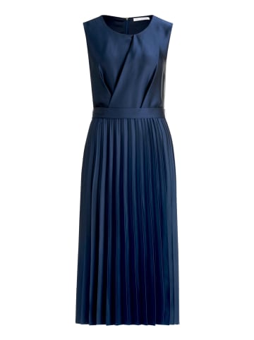 BETTY & CO Midikleid mit Plissee in Dunkelblau