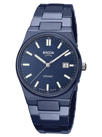 Boccia Herrenuhr Keramik/Titan mit Saphirglas Blau