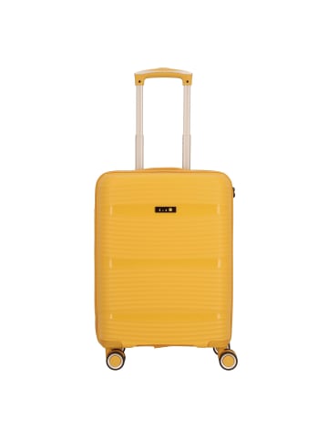 D&N Travel Line 4200 4 Rollen Kabinentrolley S 55 cm in yellow