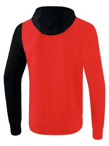 erima 5-C Kapuzensweat in rot/schwarz/weiss