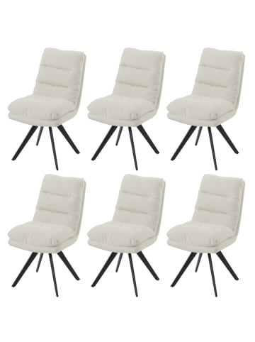 MCW 6er-Set Esszimmerstuhl G66, Cremeweiß
