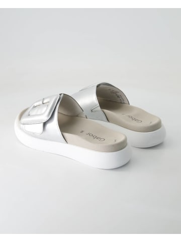 Gabor Pantoletten in Silber