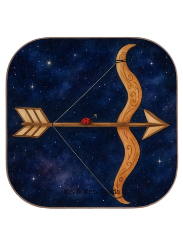 Mr. & Mrs. Panda Untersetzer für Gläser Sternzeichen Schütze Des... in Weiß