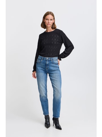 b.young Langarmbluse BYSILVA ONECK BLOUSE - 20817242 modische Langarmbluse in Schwarz