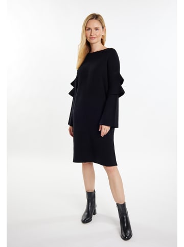 usha WHITE LABEL Damen Strickkleid in Schwarz