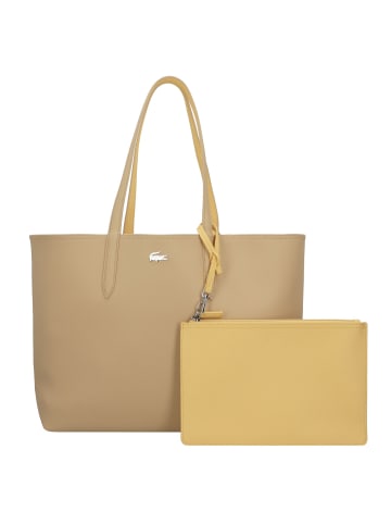 Lacoste Anna Shopper Tasche 34,5 cm in croissant cornsilk