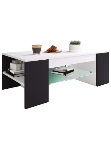 ebuy24 Couchtisch Tunas 2 Weiß 100 x 50 cm