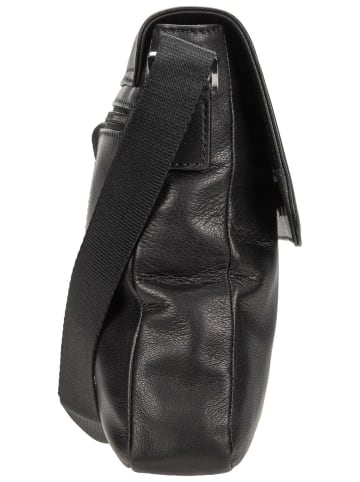 Bugatti Anderes Black Magic Shoulder Bag With Flap in Black