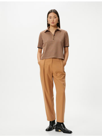 KOTON T-shirt in Braun Gemustert