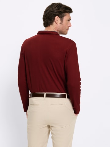 Langarm-Shirt in dunkelrot