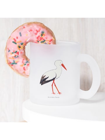 Mr. & Mrs. Panda Teetasse Storch ohne Spruch in Transparent
