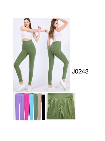 COFI 1453 Damen Gym Fitness Leggings sportleggings Jogging Sport in Rosa