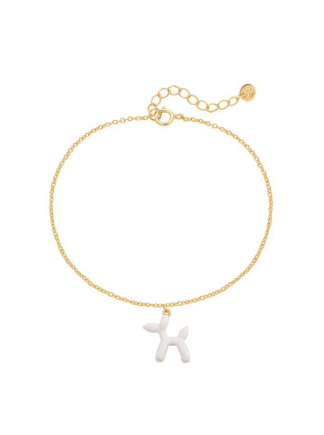 Glanzstücke München Armband Ballon-Hund aus Sterling Silber in gelbgold