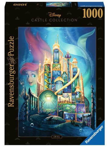 Ravensburger Puzzle 1.000 Teile Disney Castles: Arielle 14-99 Jahre in bunt