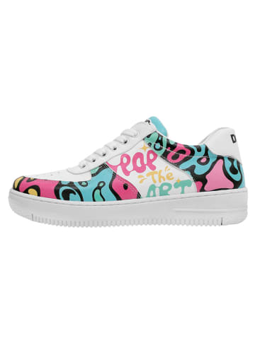 Dogo Dice Sneakers - Pop the Art in Weiß