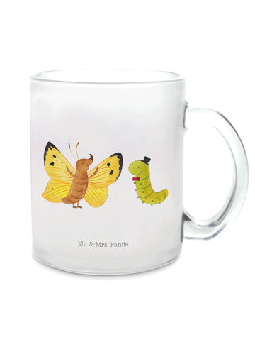 Mr. & Mrs. Panda Teetasse Raupe Schmetterling ohne Spruch in Transparent