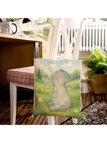 Mr. & Mrs. Panda shopping bag Elefant Biene Design ohne Spruch in Weiß