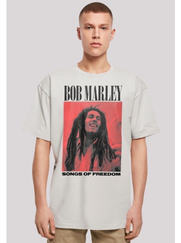 F4NT4STIC Heavy Oversize T-Shirt Bob Marley Songs Of Freedom Reggae Music in lightasphalt