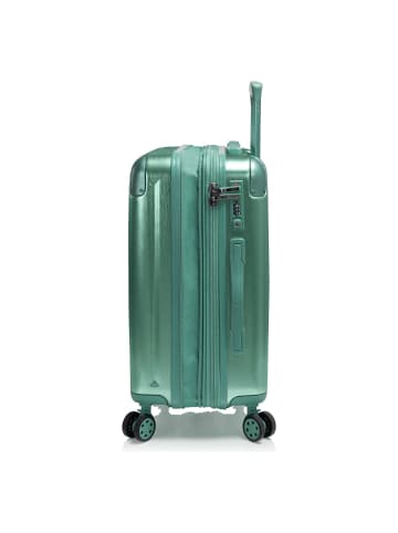 Heys Alumix 4 Rollen Kabinentrolley S 55 cm mit Dehnfalte midnight green