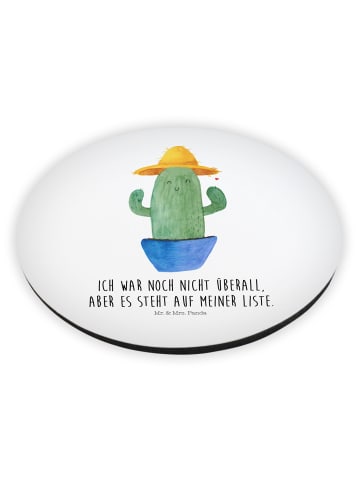 Mr. & Mrs. Panda Magnet für Kühlschrank Kaktus Hut mit Spruch in Weiß