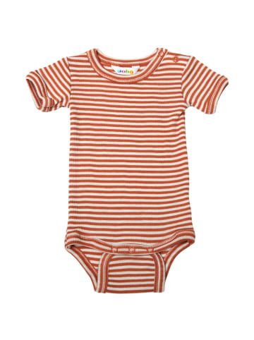 Joha Body kurzarm Wolle/Seide in red stripe