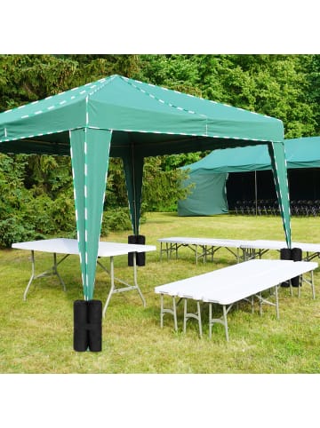 relaxdays 4x Pavillongewichte in Schwarz