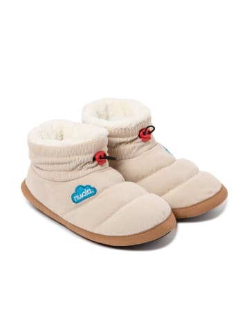 nuvola Hausschuhe "Boot Home Cordy" in Creme
