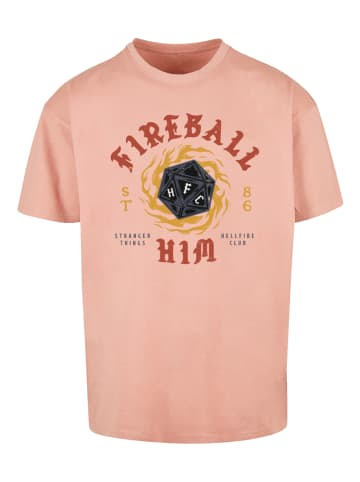 F4NT4STIC Oversize T-Shirt Stranger Things Fireball Dice 86 in amber