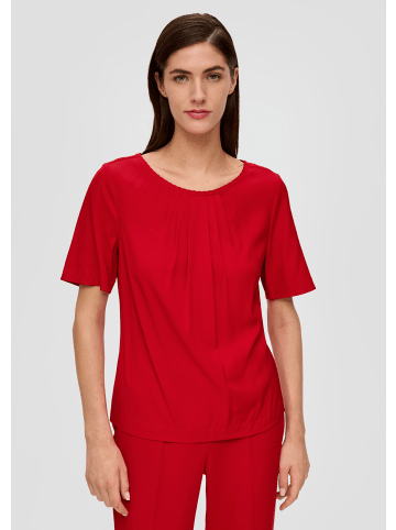 s.Oliver BLACK LABEL Bluse kurzarm in Rot