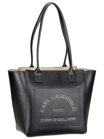 Karl Lagerfeld Shopper K/Daily MD Tote in Black-Nickel