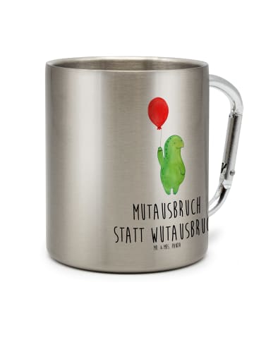 Mr. & Mrs. Panda Tasse Schildkröte Luftballon mit Spruch in Silber