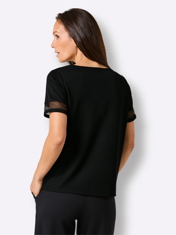 creation L Modal-Mix-Shirt in schwarz