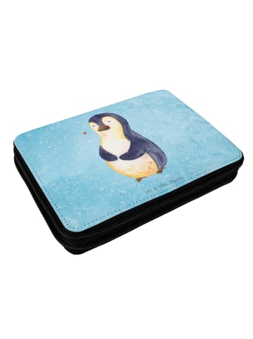 Mr. & Mrs. Panda Menschrmäppchen Pinguin Diät ohne Spruch in Eisblau