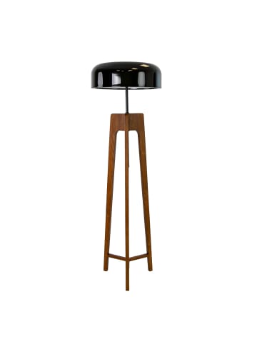 The Lumine Stehleuchte 8110 in Walnuss / Schwarz – (Ø)48 x (H)152 cm
