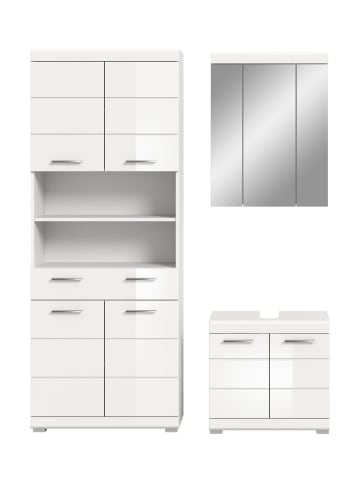 ebuy24 Badmöbelset Scout Weiß 149 x 34 cm