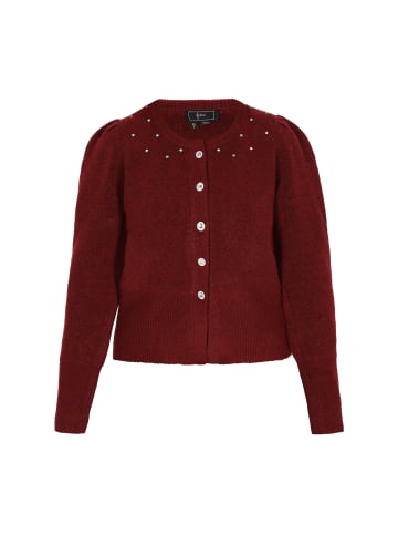 faina Cardigan in wine red