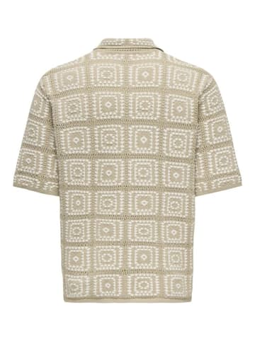 Only&Sons Halbarmhemd in Silver Lining