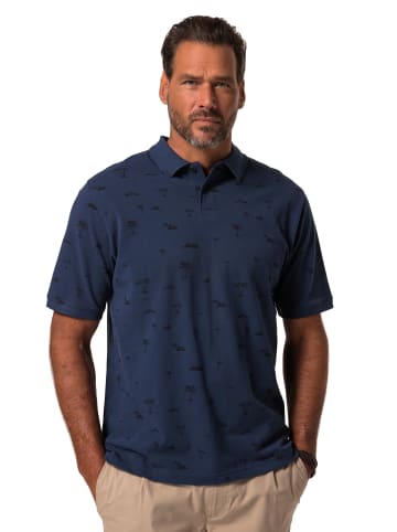 JP1880 Poloshirt in stahlblau